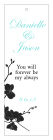 Summer Orchid Vertical Rectangle Wedding Hang Tag